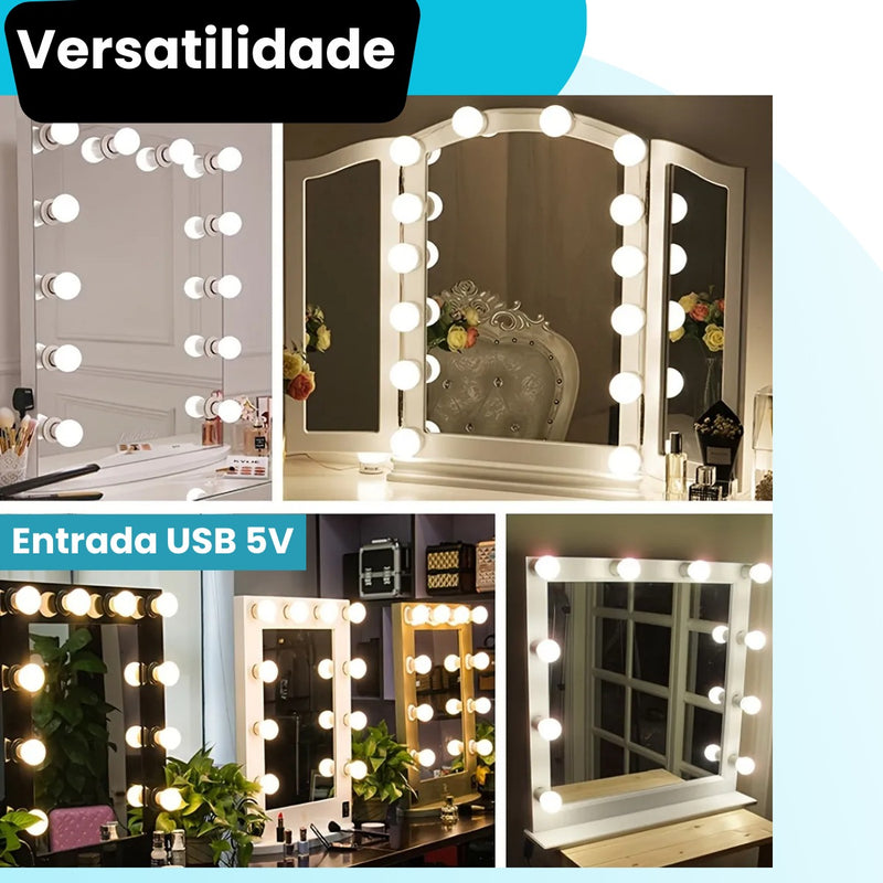 Luz De Espelho Camarim Maquiagem