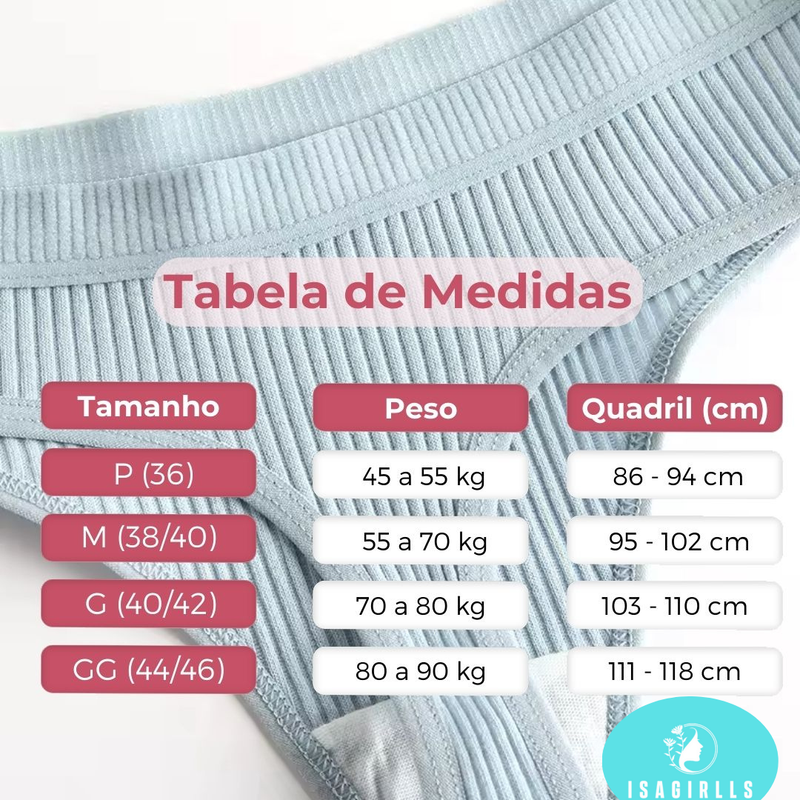 [PROMOÇÃO DE LANÇAMENTO COMPRE 5 LEVE 10] Calcinha CottonConfort® - FRETE GRÁTIS